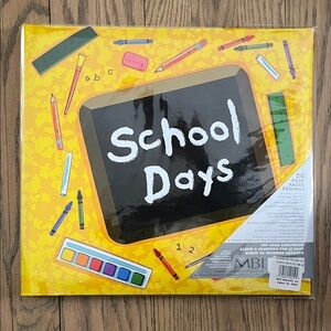 School Days Scrapbook Album - Yellow